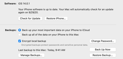 Restore iPad from iTunes Backup