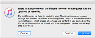 Restore iPhone iPad in Recovery Mode