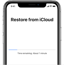 Restoring from iCloud Backup
