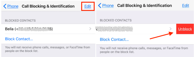 Unblock Text Messages on iPhone