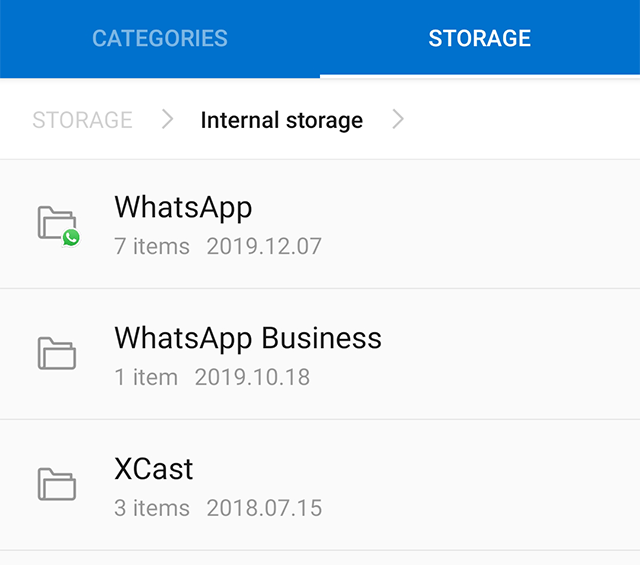 Access the WhatsApp Folder on Huawei Phone