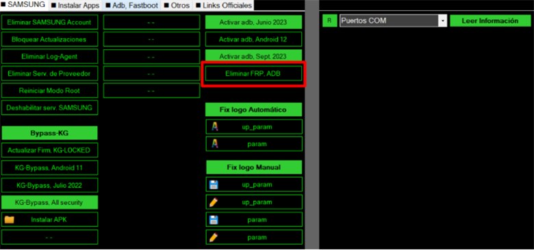 Remove FRP via Movisur Tool