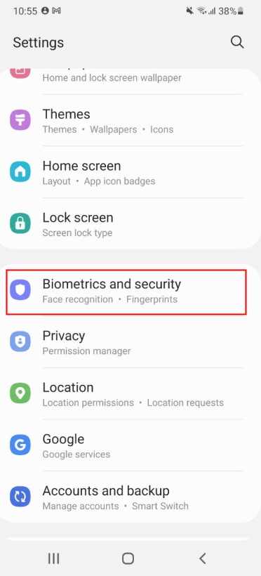 Samsung Biometrics and Security