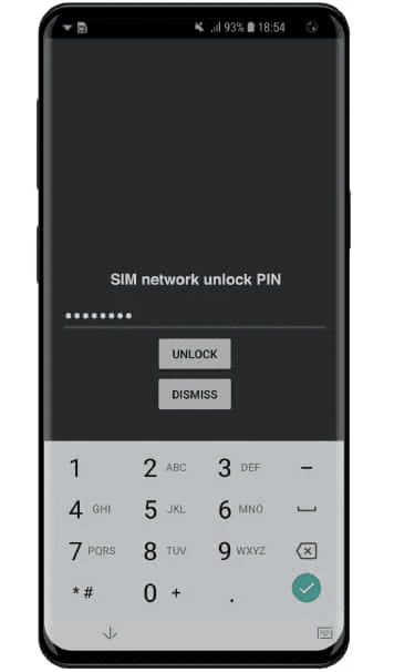 Samsung Network Unlock PIN