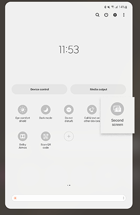 Second Screen Feature