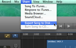 Come convertire GarageBand in MP3 - Condividi il file