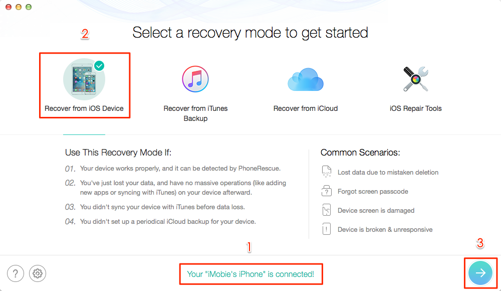 Backup Photos in iPhone Messages App to Computer – Step 2