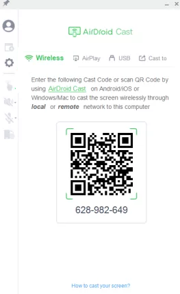 Scan QR Code to Access Android from PC