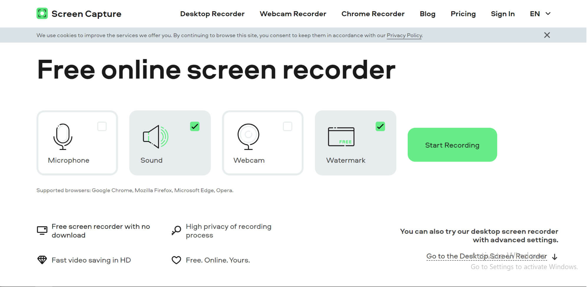 Screen Capture Online Screen Recorder