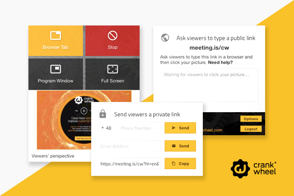 Screen Sharing Website - CrankWheel