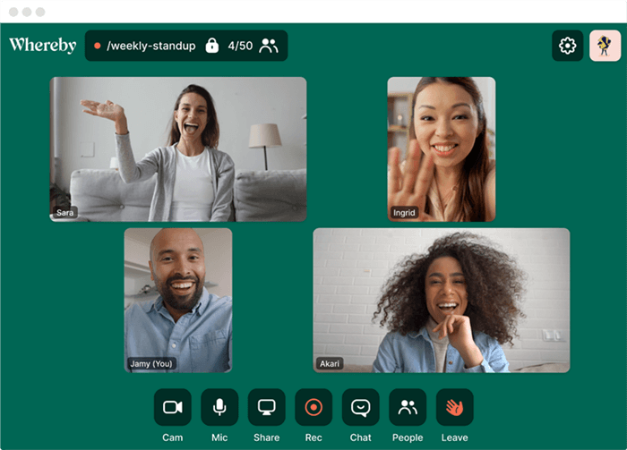 Screen Sharing Website - Whereby