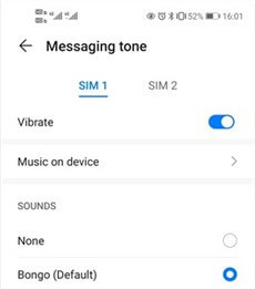 Select the Notification Sound