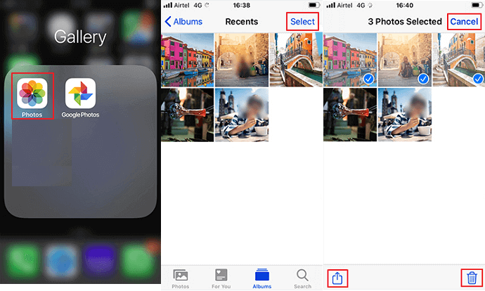 Select All Photos on iPhone