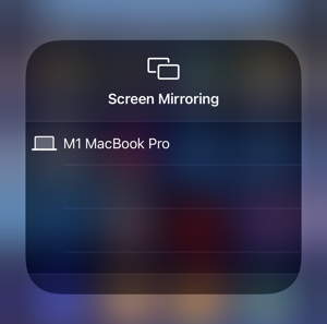  Select Mac from List to Share iPad Screen on Mac