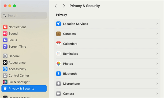 Click Privacy And Security