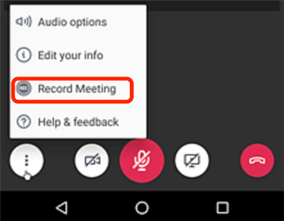 Select Record Meeting