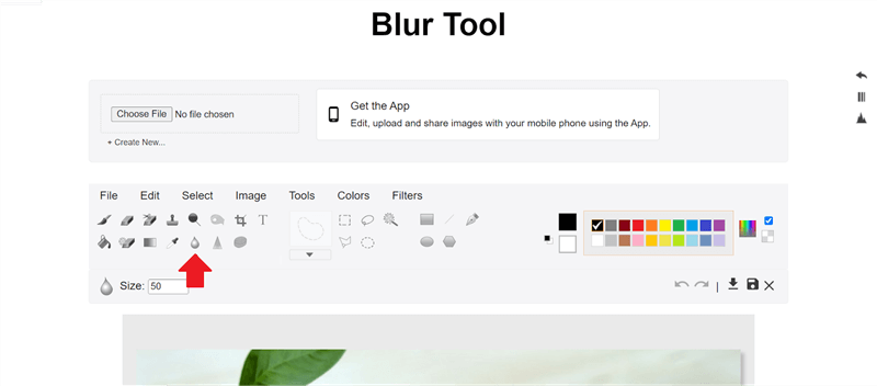 Select the Blur Brush