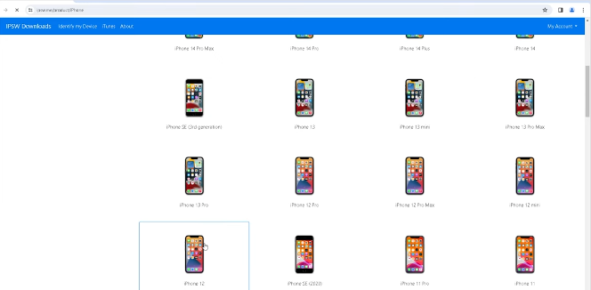 Select Your Device and Model