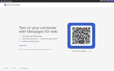 Open Google Messages Web