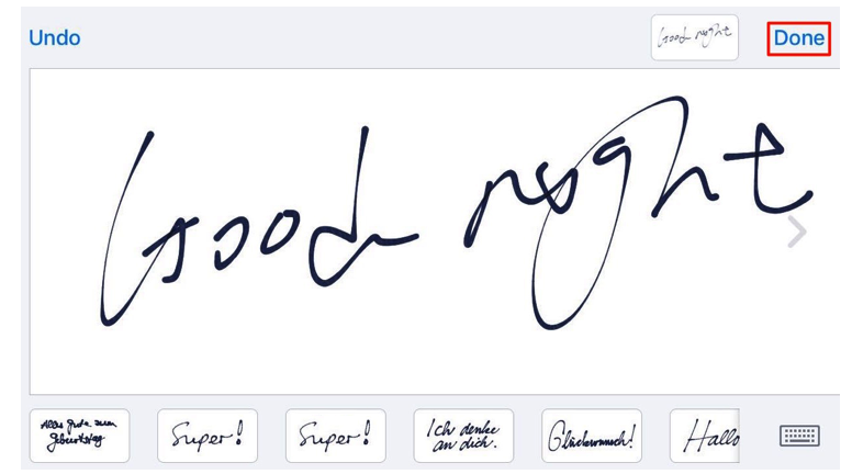 How to Write Handwritten Messages in iOS 10 – Step 3