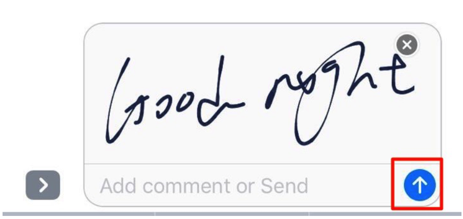 How to Send Handwritten Message in iOS 10 – Step 4