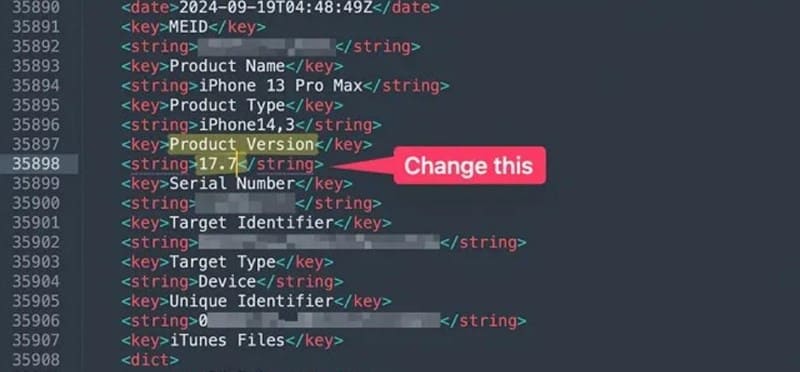 Set iOS Version in Info Plist