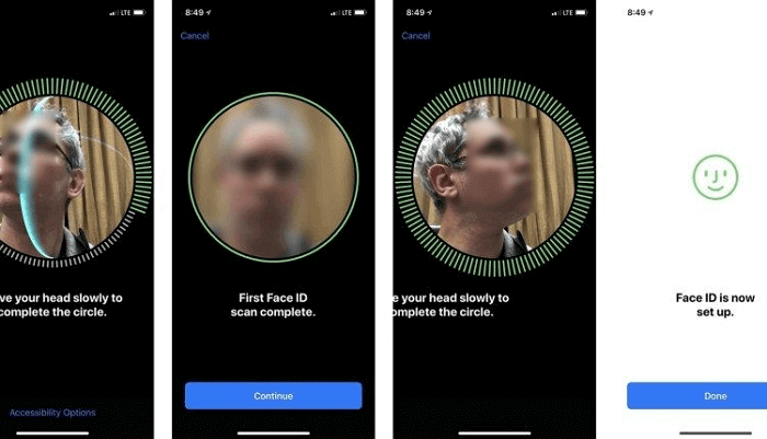 Set up A New Face ID