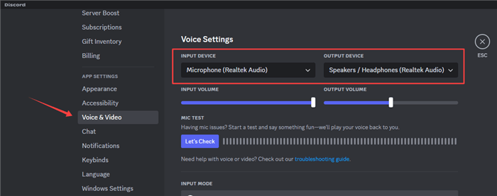 Setting Discord for Voicemod Usage