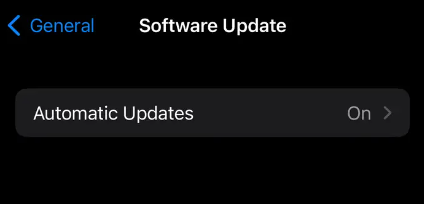 The Setting of Updates