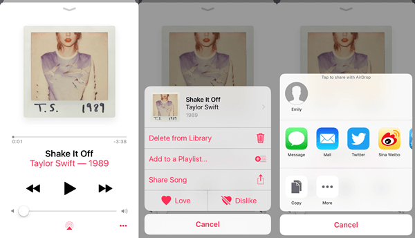 How to Share Music on iPhone with AirDrop
