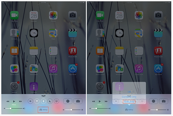 How to Share Data with Other iPhone iPad Via AirDrop – Step 1