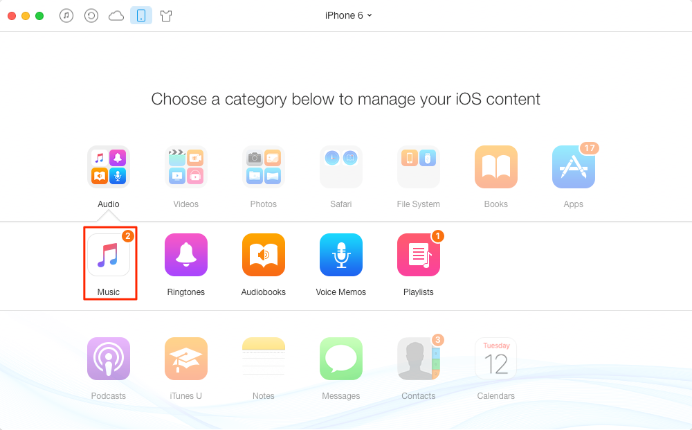 How to Share Files between iPhone and Mac – Step 2