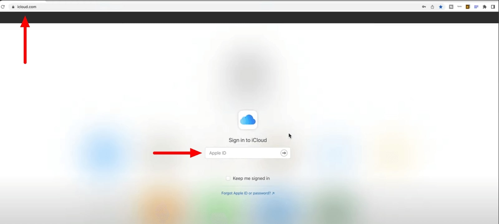 Sign in to Your iCloud