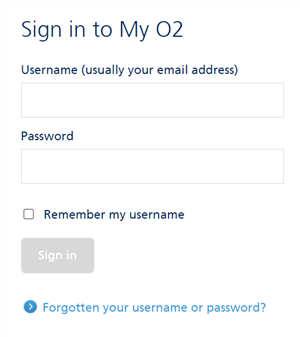 Sign in to Your O2 Phone