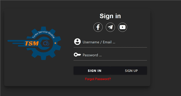 Sign In TSM Tool