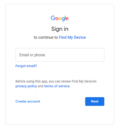 Sign in with your Google ID