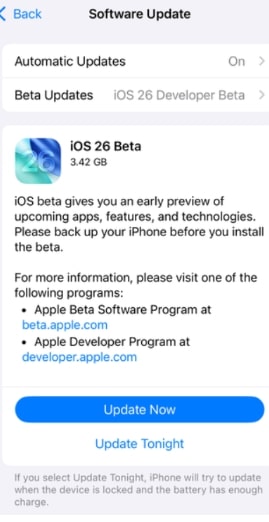 Software Update iPhone