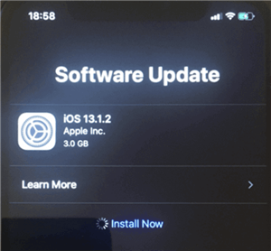 iPhone Stuck on Software Update Install Now