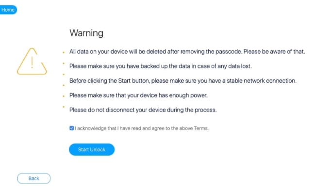 Start Unlock iOS Device in UkeySoft