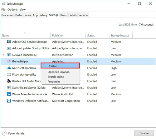 Disable Itunes Auto Launch Windows 7