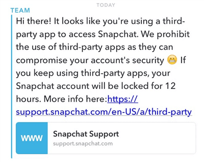 Stop Snapchat from Locking My Account