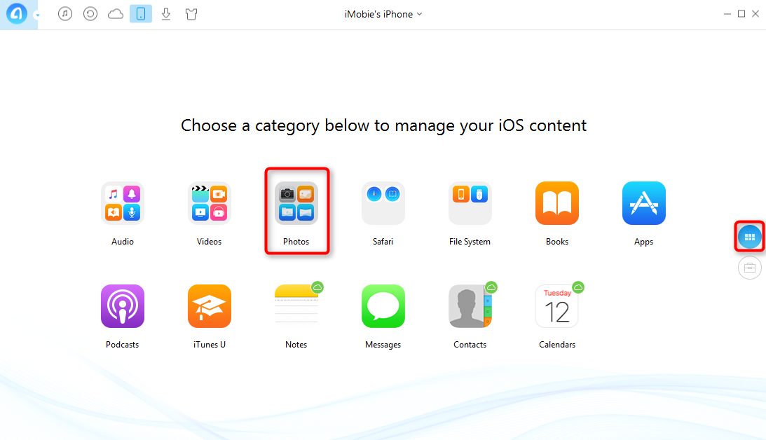 How to Store iDevices' Photos on iCloud - Step 2