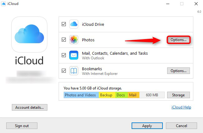 How to Store PC Photos on iCloud - Step 1