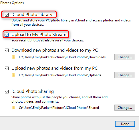 How to Store PC Photos on iCloud - Step 2