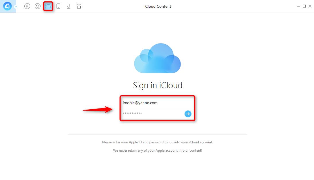 How to Store PC/Mac Photos on iCloud with AnyTrans - Step 1