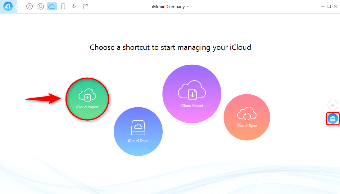 How to Store PC/Mac Photos on iCloud with AnyTrans - Step 2