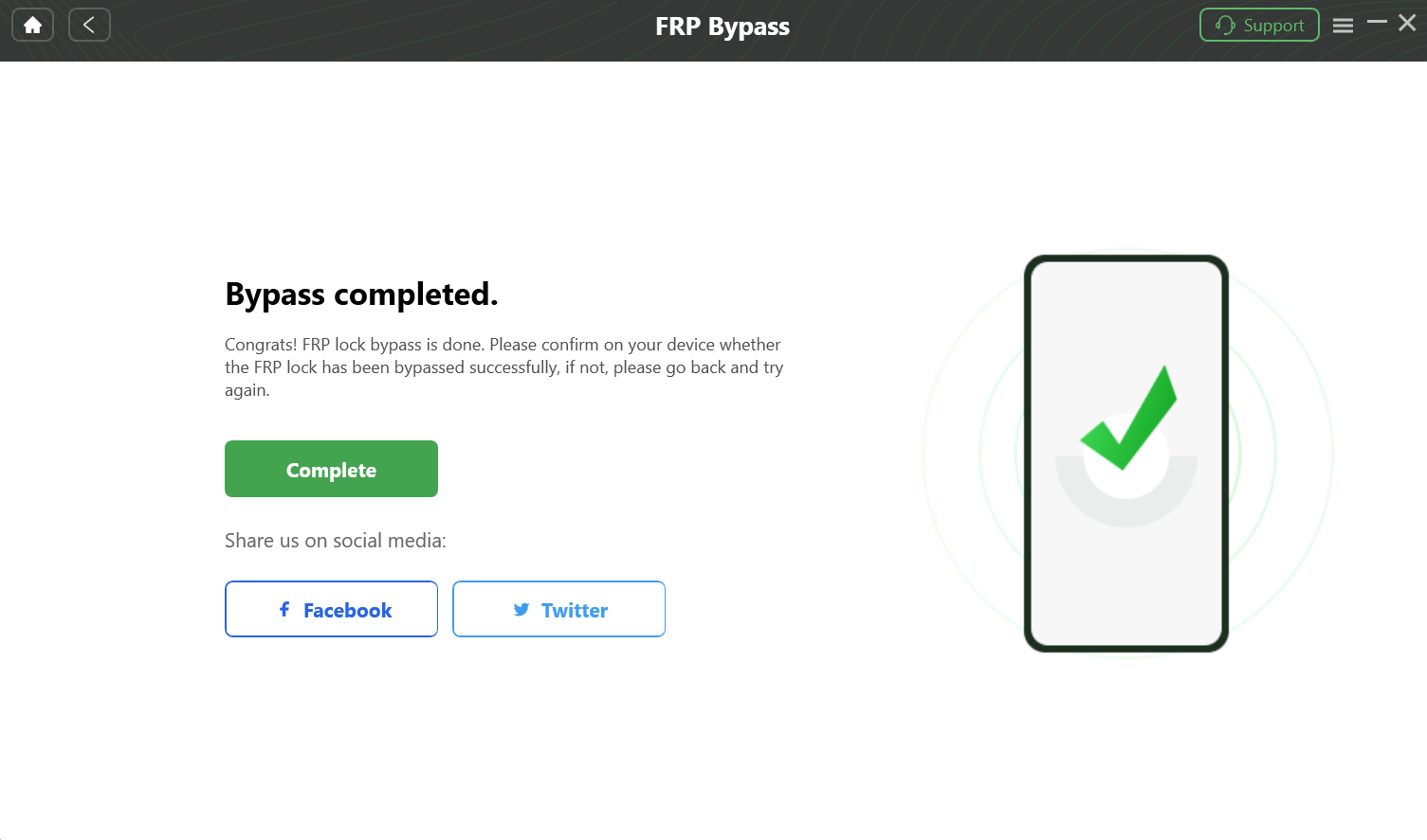 Complete the FRP Bypass