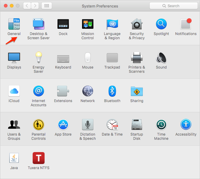 Enable Dark Mode on Mac El Capitan– Step 2