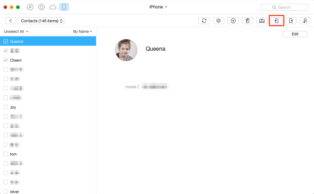 Sync Contacts from iPhone 6/6s (Plus) to iPad via AnyTrans
