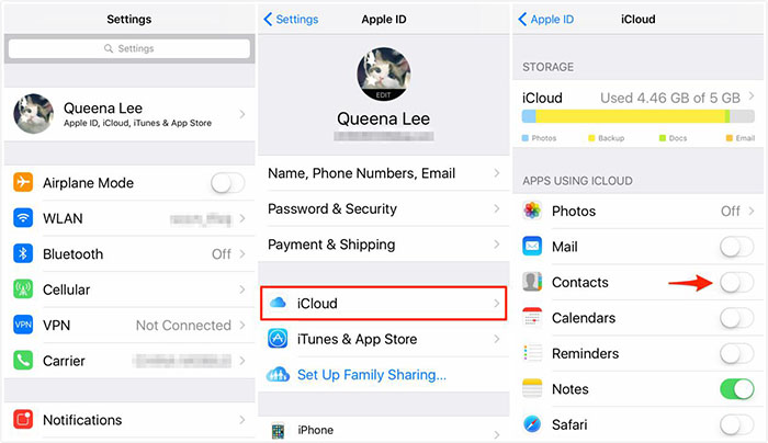 How to Sync Contacts from iPhone to iCloud